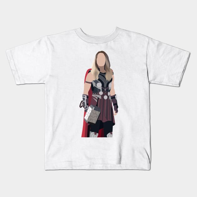 Mighty Jane Character Art Kids T-Shirt by Mint-Rose